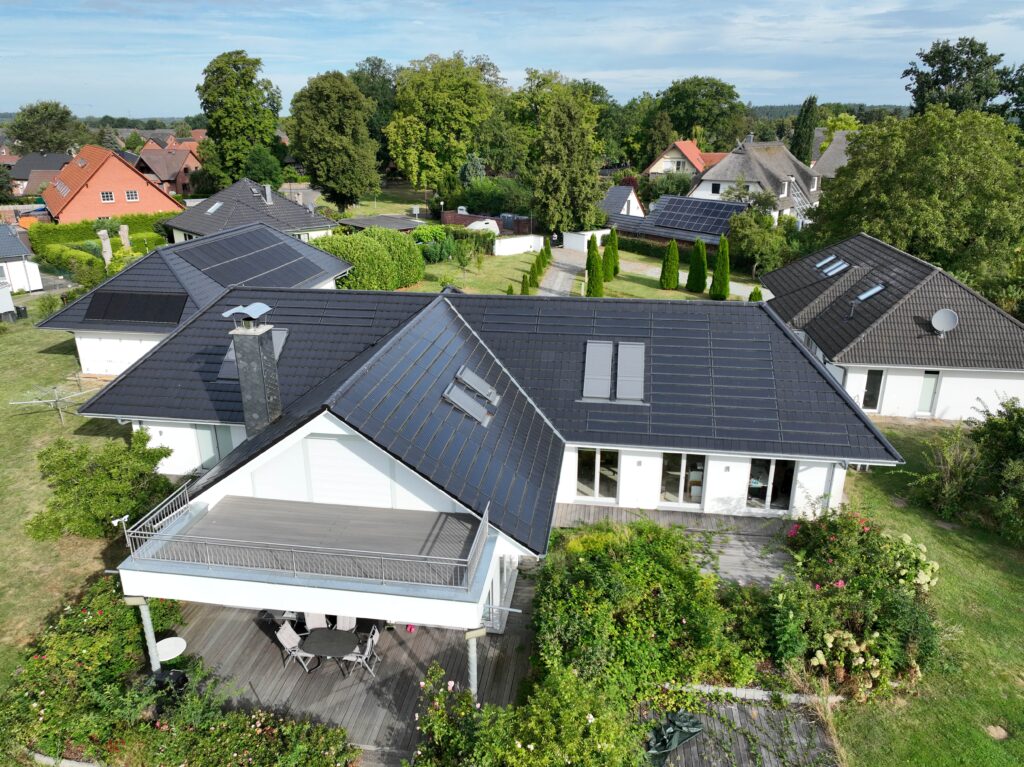 Privathaus mit PV-Anlage